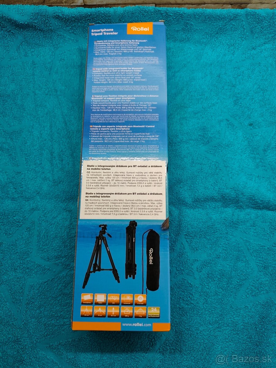Rollei cestovný statív pre mobilné telefóny a fotoaparáty - 4