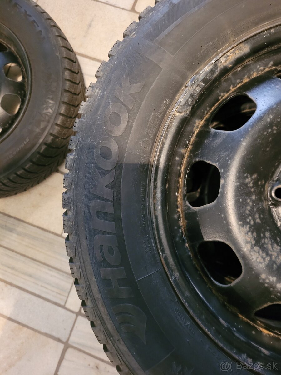 Zimné pneu na plechoch 5x114,3mm a 66,1mm - 4