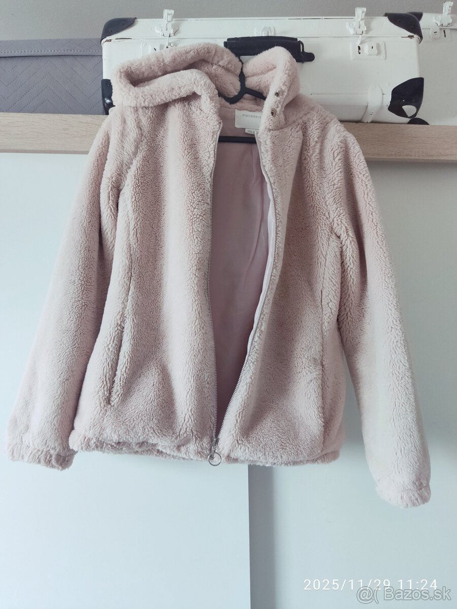 Huňatá bunda s kapucňou - 4