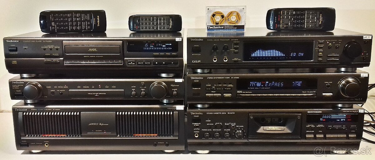 Zostava TECHNICS equalizer,tuner,tape deck,CD,delenec = X01 - 4