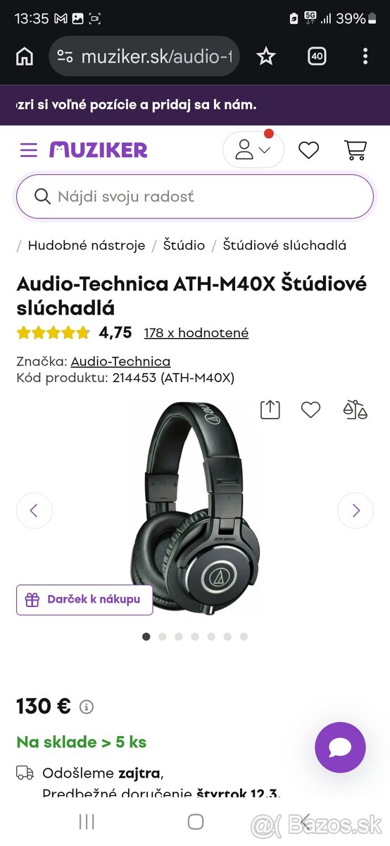 Studiove sluchadla AUDIO TECHNICA - 4