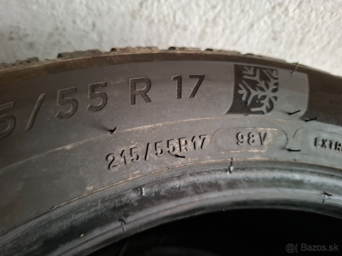 215/55 r17 zimné pneumatiky Michelin - 4