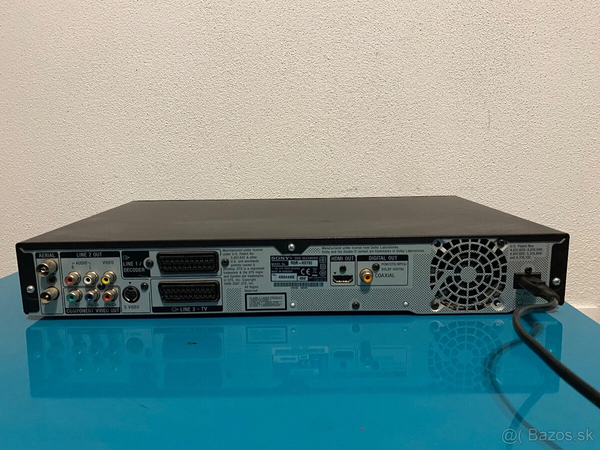 Predám dvd-HDD rekordér sony RDR-HX780 - 4