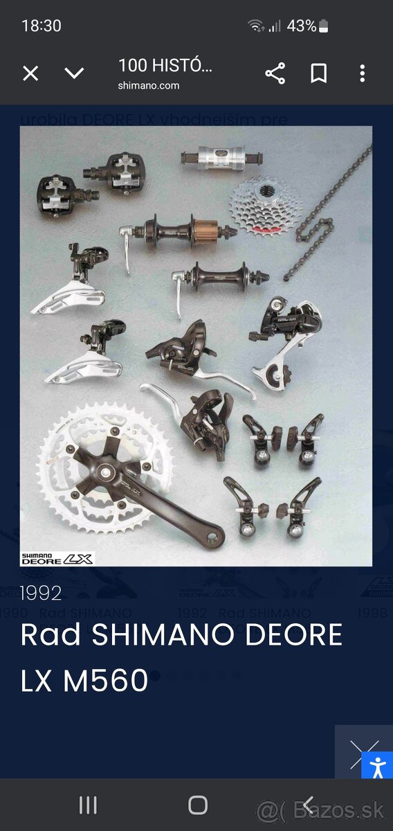 Sada Shimano deore LX - 4