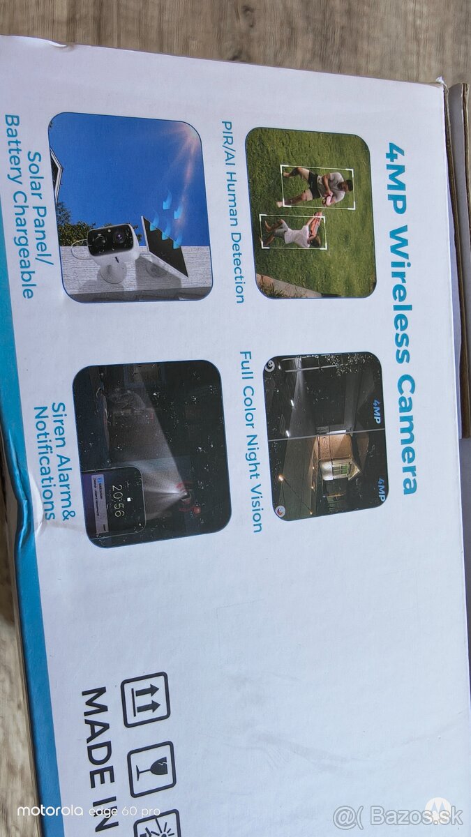 Bezpečnostná Solar Wifi ip kamera 4mpix - 4