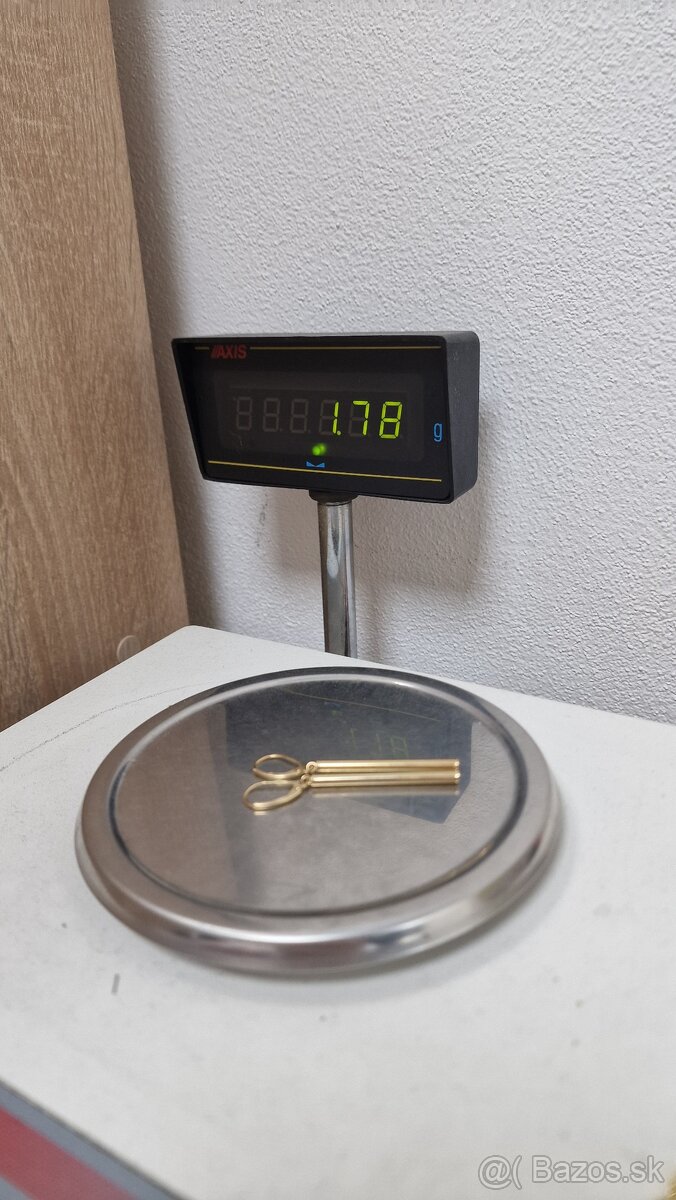 Zlaté visiace náušnice - 4