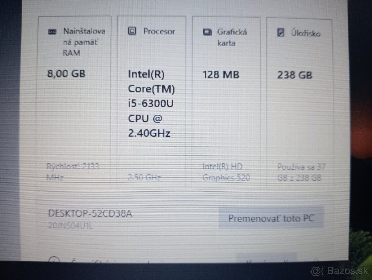 Lenovo Thinkpad T470 , Intel i5 , 8gb ram , ssd , Win 10 - 4