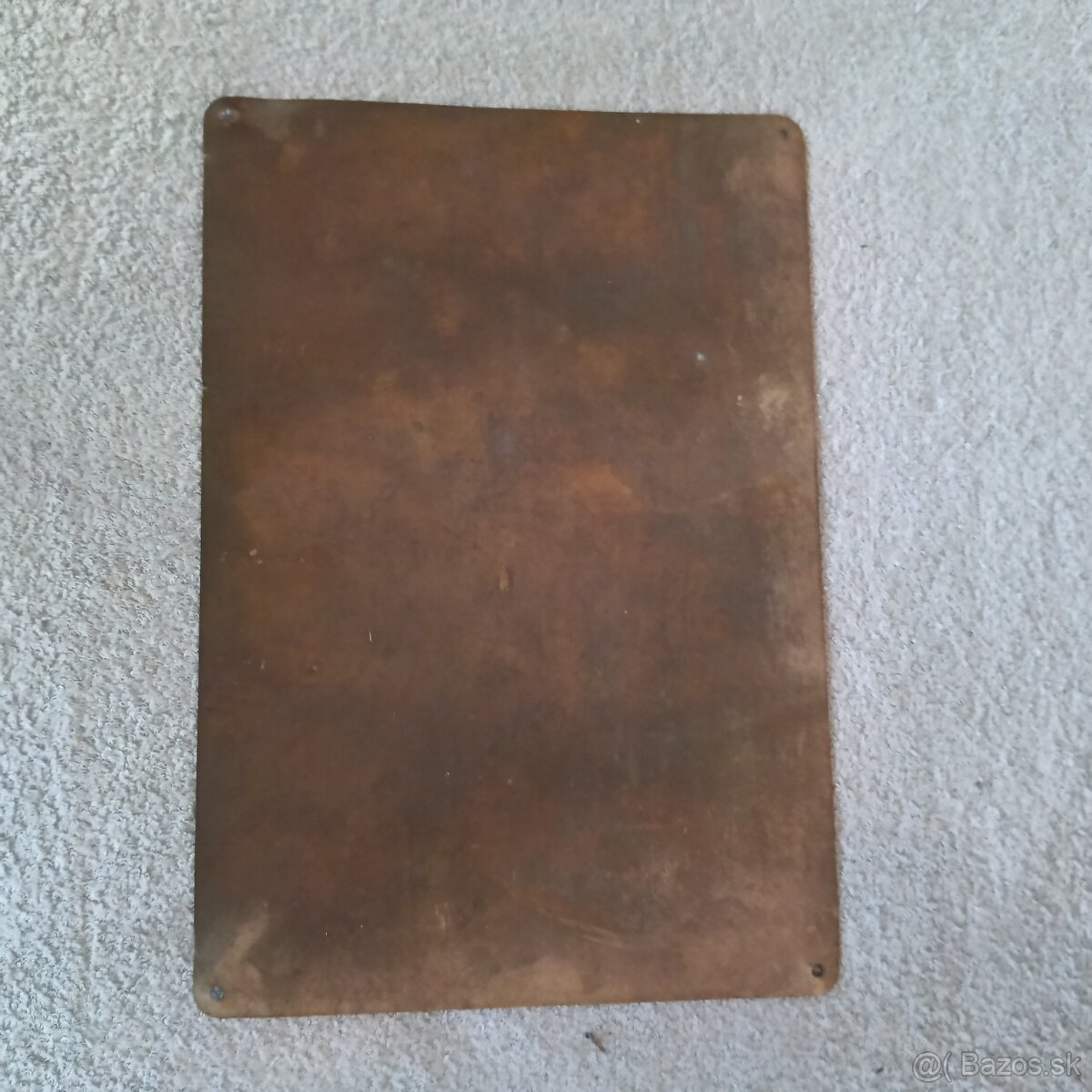 Stará technická cedule – VÝSTRAHA (Retro / Industriál) - 4