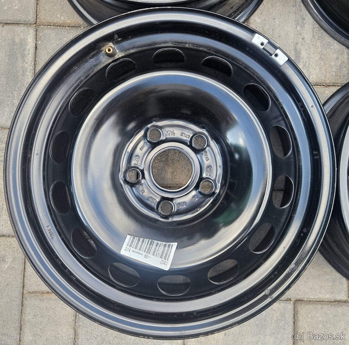 Originálne plechové disky VW - 5x112 r16 - 4