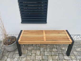 Dubova lavicka 134cm x 51cm x 45 cm (sedák) ŠxVxH - 4