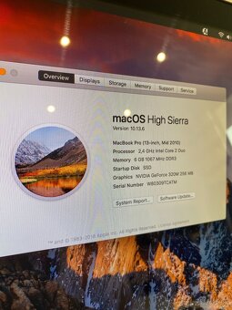 MacBook PRO 2010, 13", 6GB RAM, SSD + 500GB HDD - 4