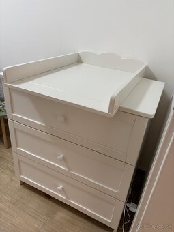 Komoda Klups Oliver III, biela - 4