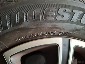 5x114,3 r15 letne pneumatiky 195/65 r15 Bridgestone - 4