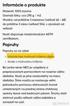 BeLenka nosic od 3mesiacov do 3 rokov - 4