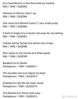 QUEEN / 7'' single / 36ks - 4