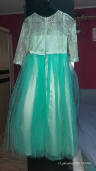 Dievčenské spoločenské šaty 160 - 4