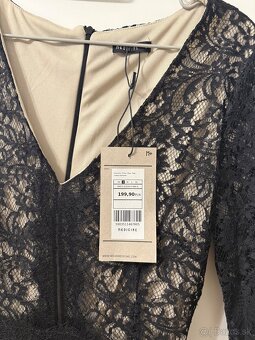 Čierne čipkované šaty NOVÉ - 4