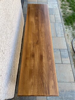Lavica z masívneho dubu – 150 × 38 × 45 cm - 4