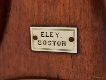 Veľký starožitný barometer s teplomerom Boston V 102,5 cm - 4