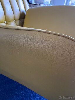 Dizajnové kožené kreslo - 4