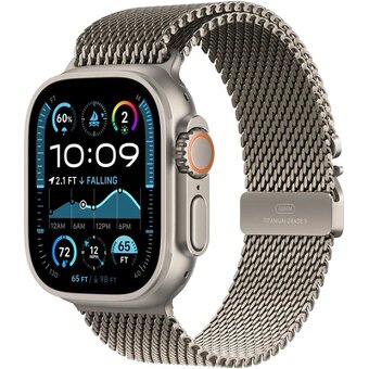 Apple Watch 49mm Natural Titanium Milanese Loop - 4