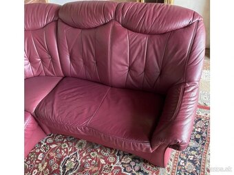 Luxusní rohová kožená sedací souprava, 3034 - 4