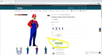 Dobrý deň, máme na predaj kostýmy Super Mario Bros pre dospe - 4