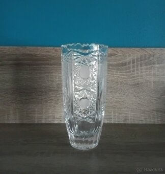 Krištáľová dóza a vázička. - 4
