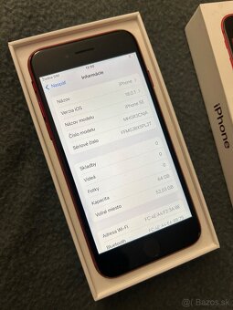 iPhone SE 2020 64GB red - 100% batéria - 4