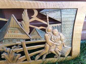 drevorezba ľudový motív Čičmany - 4