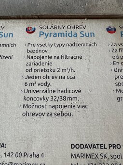 Solárny ohrev bazéna Marimex Pyramida Sun - 4