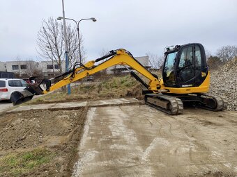 Bager JCB 8085. Klima, 2x lyžica, kosačka. - 4