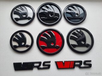 Škoda znaky nápis čierny logo znak - 4