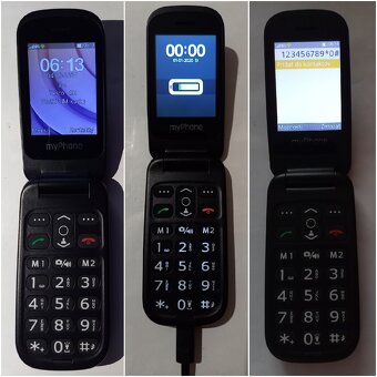 Klasické Tlačidlové Senior Mobily Veľký Display Dual Sim - 4