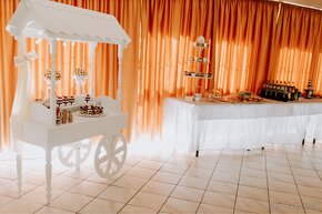 Drevený CANDY BAR vozík - na prenájom - 4