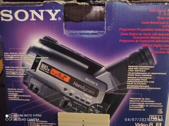 VIDEO 8 SONY HANDYCAM TOP. - 4