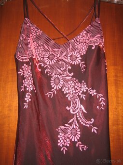 Spoločenské dlhé šaty + koktejlova kabelka + lodičky - 4