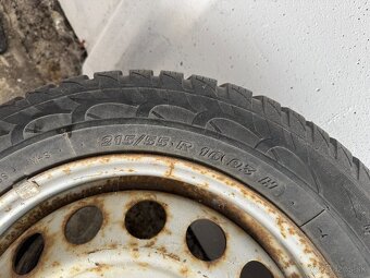 Predám zimné 215/55 R16 Rozteč 5x114,3 - 4