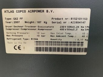 kompresor Atlas Copco GX2 FF - 4
