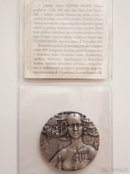 Postriebrená medaila Človek grafik / Zo slovenských hradov - 4