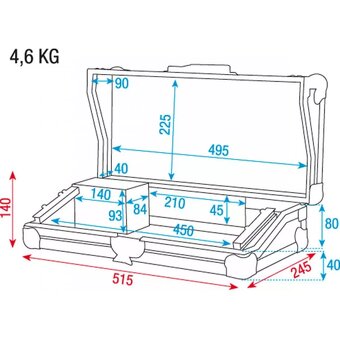 Predám Case 19" 3U DMX PULT - 4