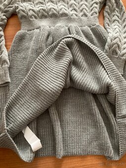 ♥ Sivé pletené šaty ♥ - 4