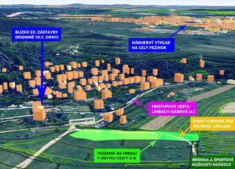 Pozemok LIMBACH, PRI CESTE blízko LUXUSNÝCH RD - VÝHĽAD, IS - 4