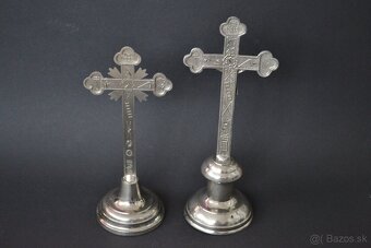 Kovový kríž + stojan na sviečky - 4