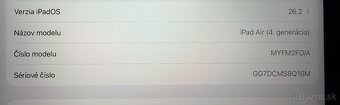 Predám Ipad Air 4.gen 64 GB - 4