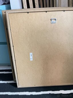 Ram sklo drevo ikea ribba 50x50cm 3ks - 4