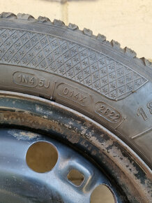 Zimné pneu 185/60 R15 + plech disky 5x100 6Jx15 H2 ET38 - 4