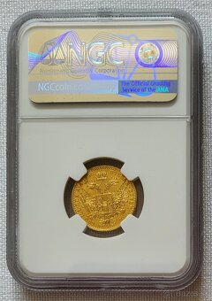 Zlatý dukát Franz Jozef I., 1896, TOP stav, NGC MS65 - 4