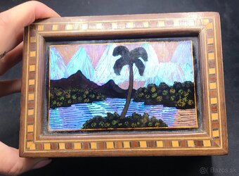 Brazília, dóza z dreva a perlete - 4