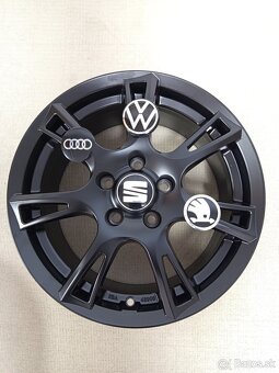 Alu disky R16 5x112 Et45 7J Seat Škoda Audi Volkswagen - 4